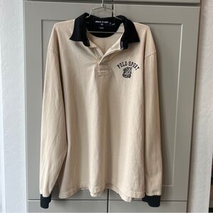 Vintage Polo Ralph Lauren Sport Rugby Embroidered Longsleeve 11 Shirt XL Cotton